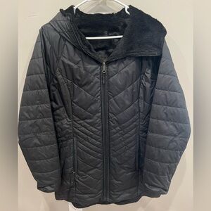 North Face Fur Lined Reversible Puffer Coat